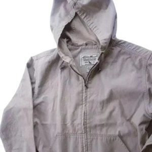 Eddie Bauer Cotton Outdoor Outfitter Khaki Hooded Normcore Jacket